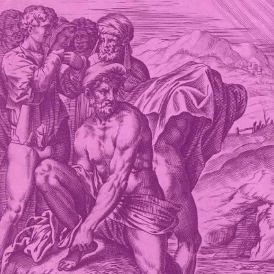 Graveur anonyme d’après Andrea del Sarto, Le Baptême du Christ (détail), 1553 © Amsterdam, Rijksmuseum.